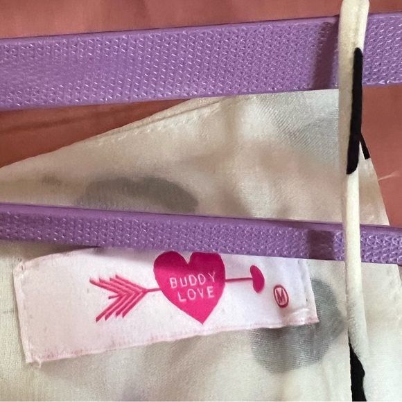 Buddy Love White Tank Top with Black Polka Dots - Picture 5 of 6